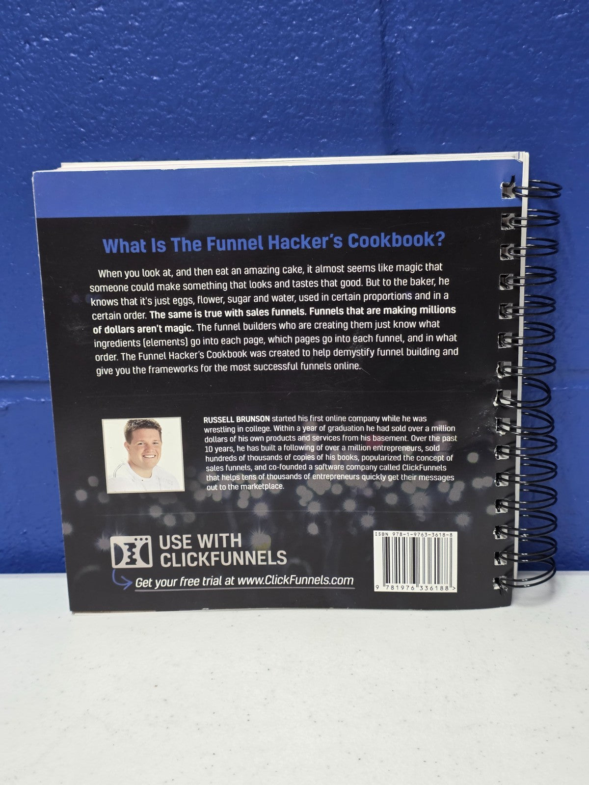The Funnel Hacker's Cookbook by Russell Brunson, 2017 Spiral Bound
