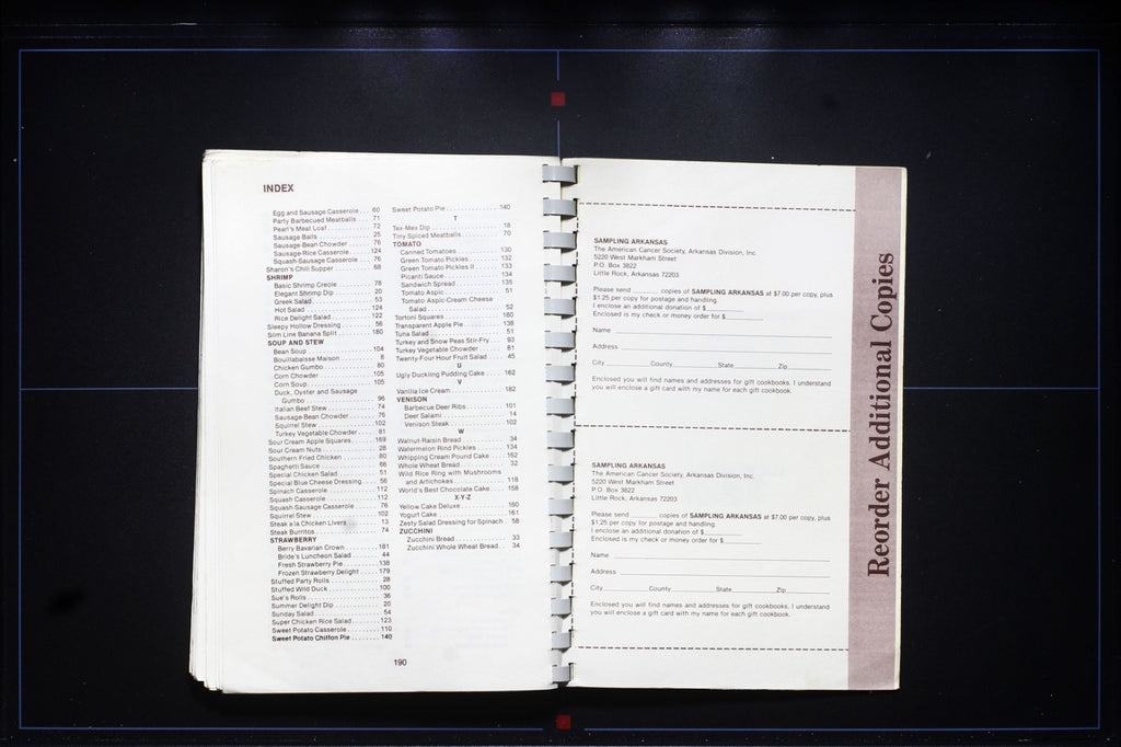 American Cancer Society Cookbook (1983) - Arkansas Division - Vintage Recipes