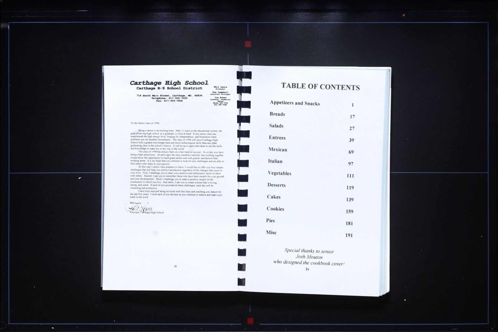 Carthage High School Cookbook (1998) - Missouri - Vintage Recipes