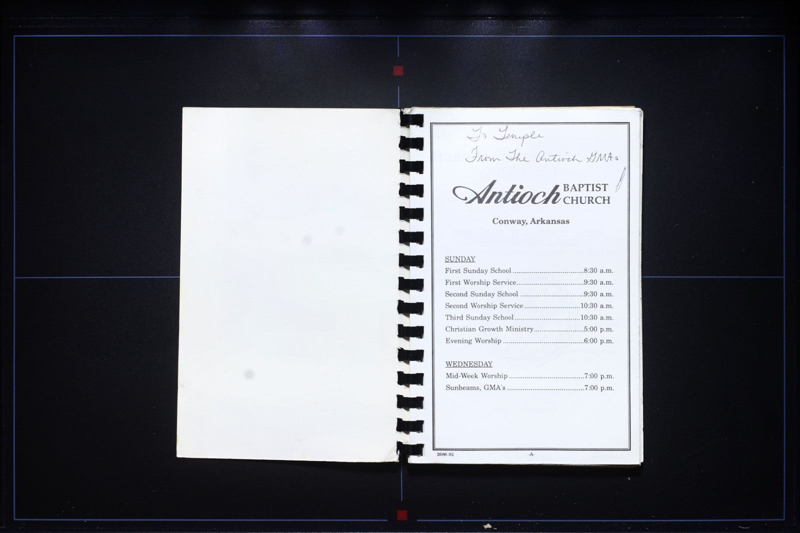 Antioch Baptist Church Cookbook (1992) - Conway, Arkansas - Vintage Recipes