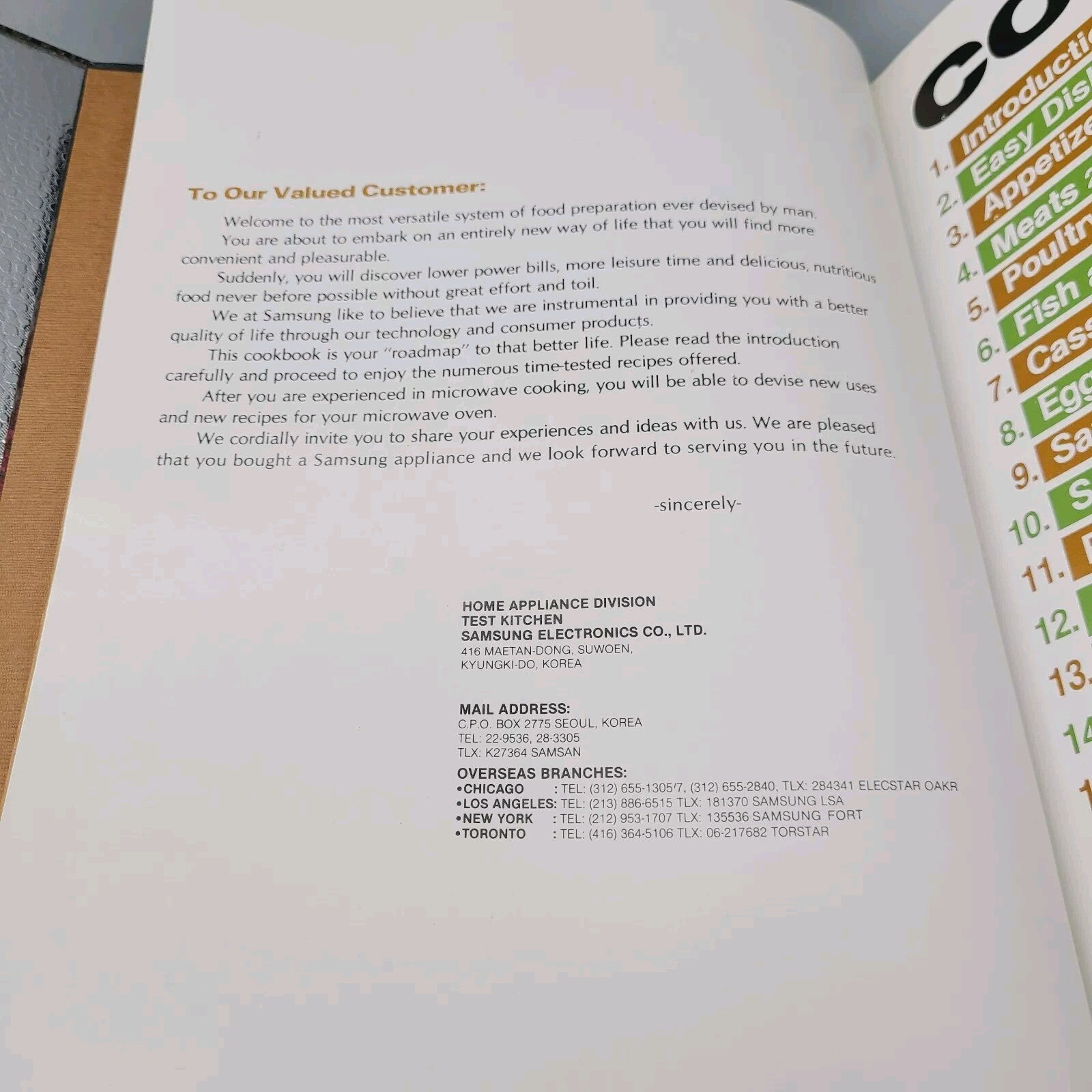 Samsung: The Way to Microwave Cooking (1970s Hardcover Cookbook)