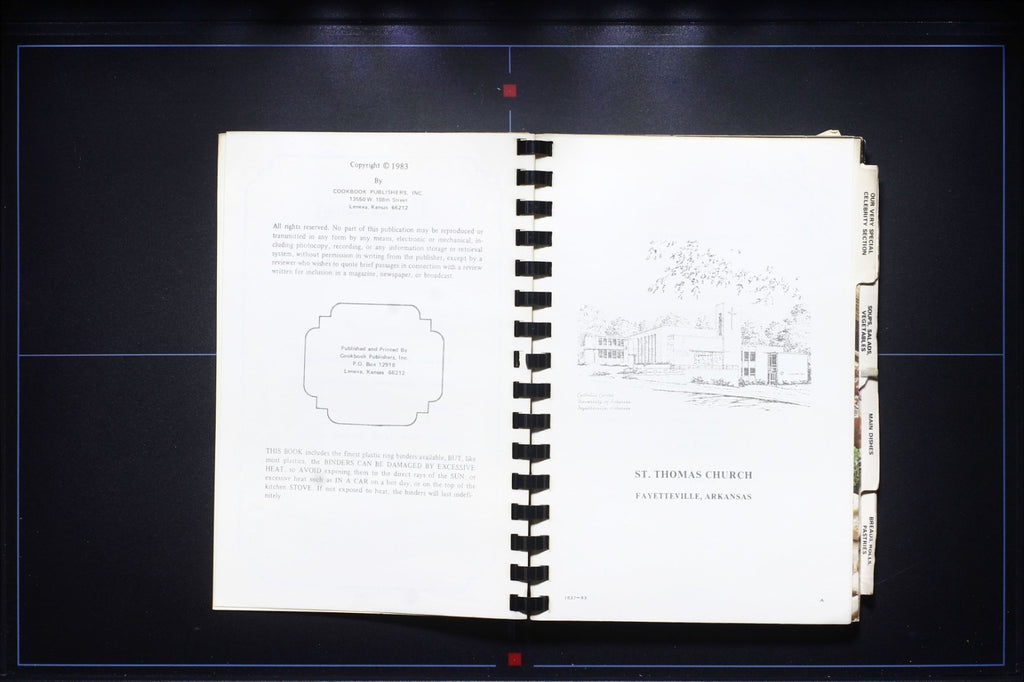 Holy Smoke - St. Thomas Church (1983) Fayetteville, Arkansas - Cookbook, Recipes