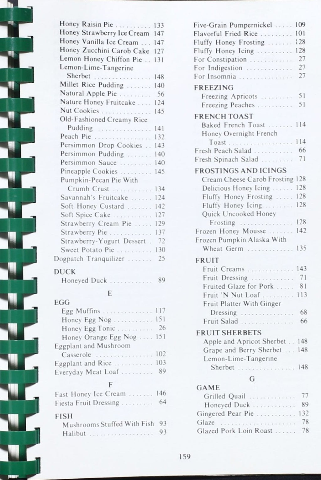 Here's to you, Honey! - Sugarless Cookbook - Joe Parkhill - Plastic Comb Binding