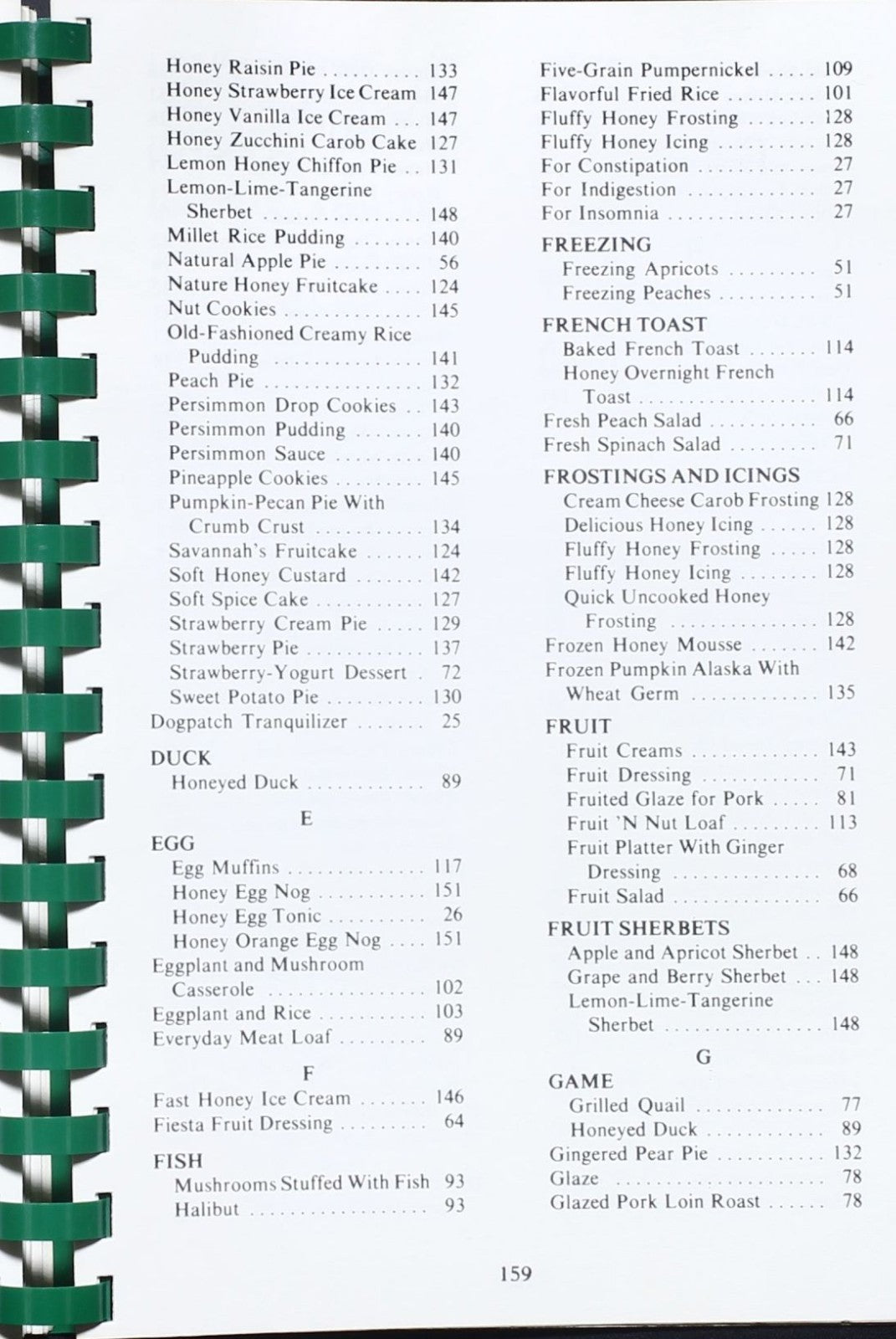 Here's to you, Honey! - Sugarless Cookbook - Joe Parkhill - Plastic Comb Binding