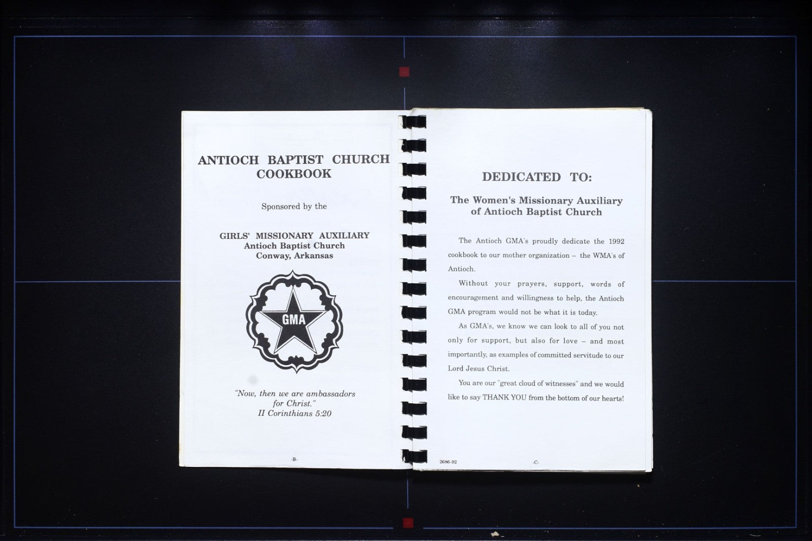 Antioch Baptist Church Cookbook (1992) - Conway, Arkansas - Vintage Recipes