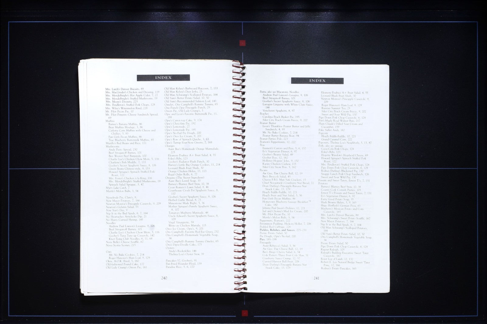 Aunt Bee's Mayberry Cookbook (1991)  - Spiral - Vintage Pop Culture Recipe Book