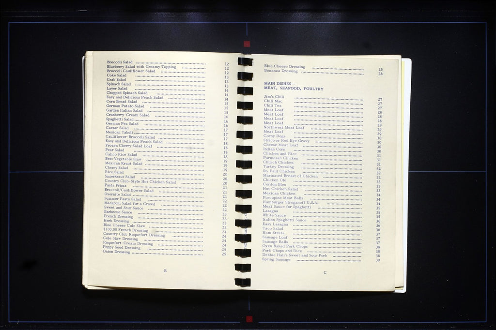 Ott & Vina (Evans) Thomas Cookbook (1988) - Family Recipes