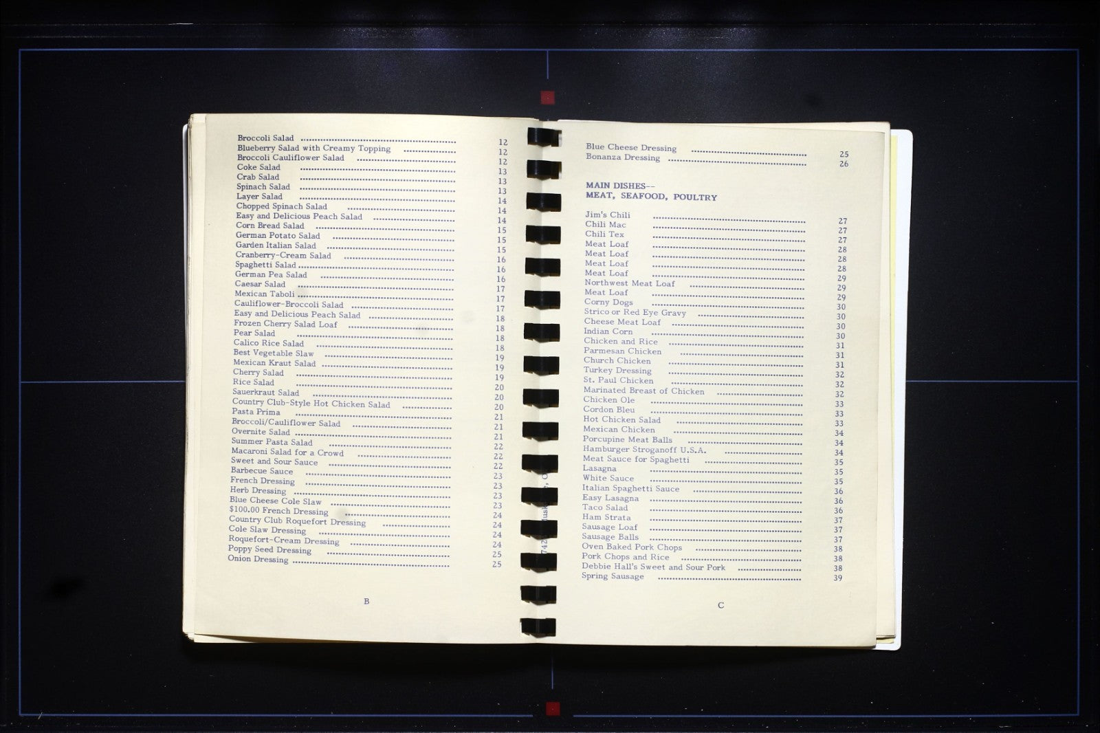 Ott & Vina (Evans) Thomas Cookbook (1988) - Family Recipes