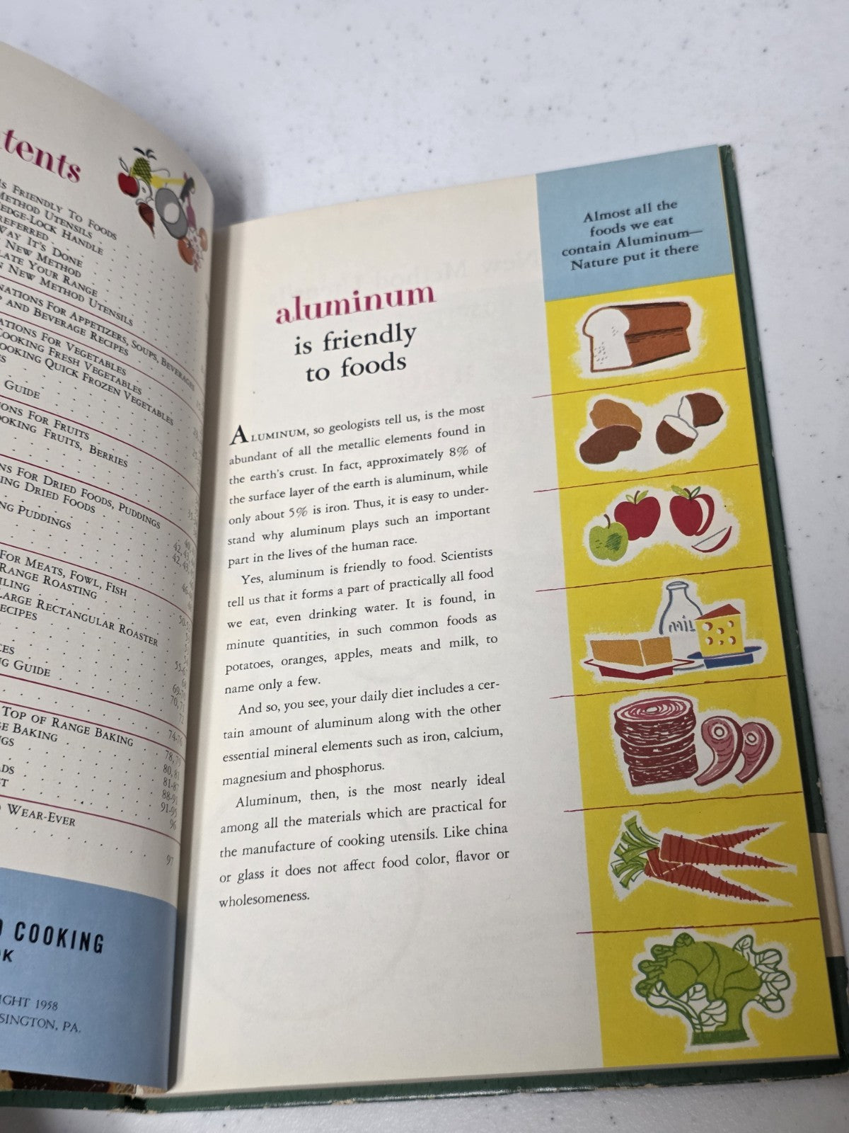 Wear-Ever New Method Cooking Instruction Book Cookbook, 1950s Hardcover