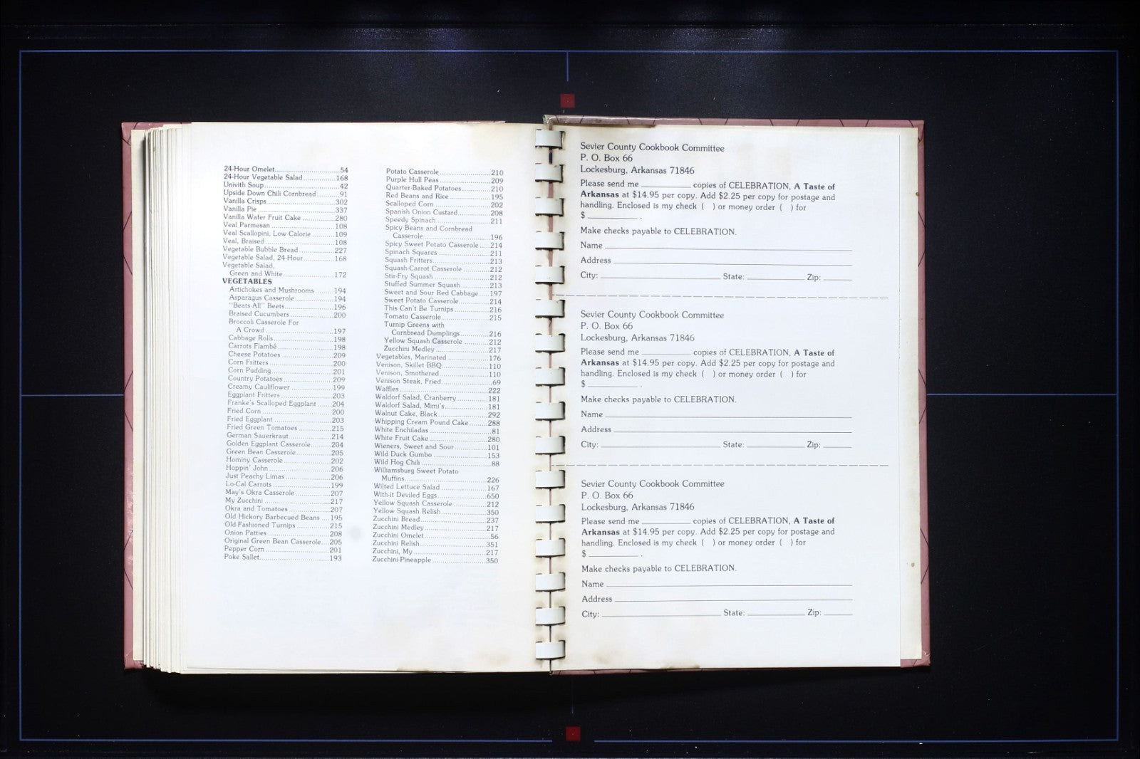 Arkansas Sesquicentennial Cookbook - Celebration (1986) - Vintage Recipes