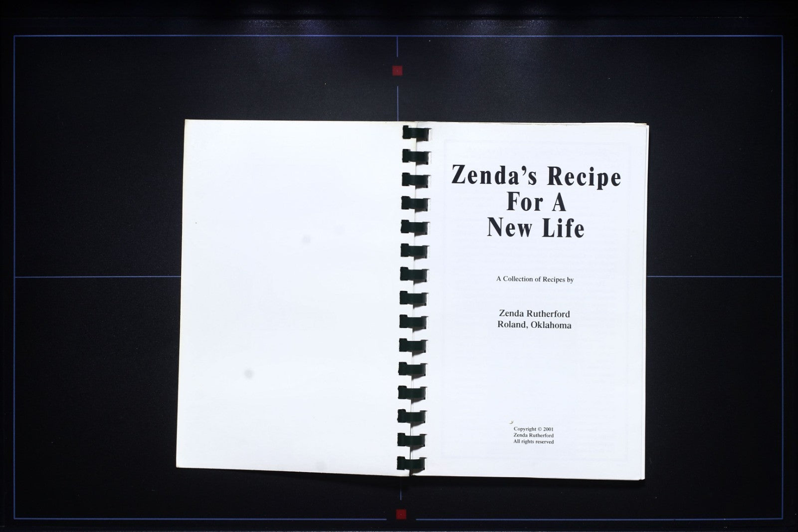 Zenda's Recipe for a New Life (2001) - Rutherford Cookbook