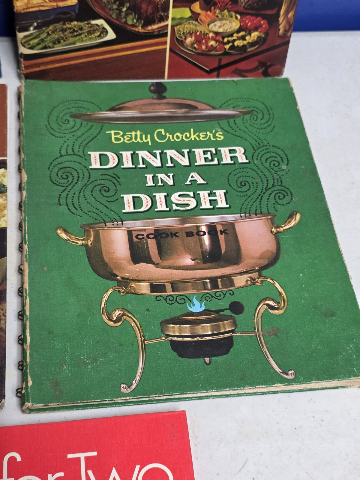 Betty Crocker Set of 5 Cookbooks 1960s Large Spirals - Family Dinners, Hostess
