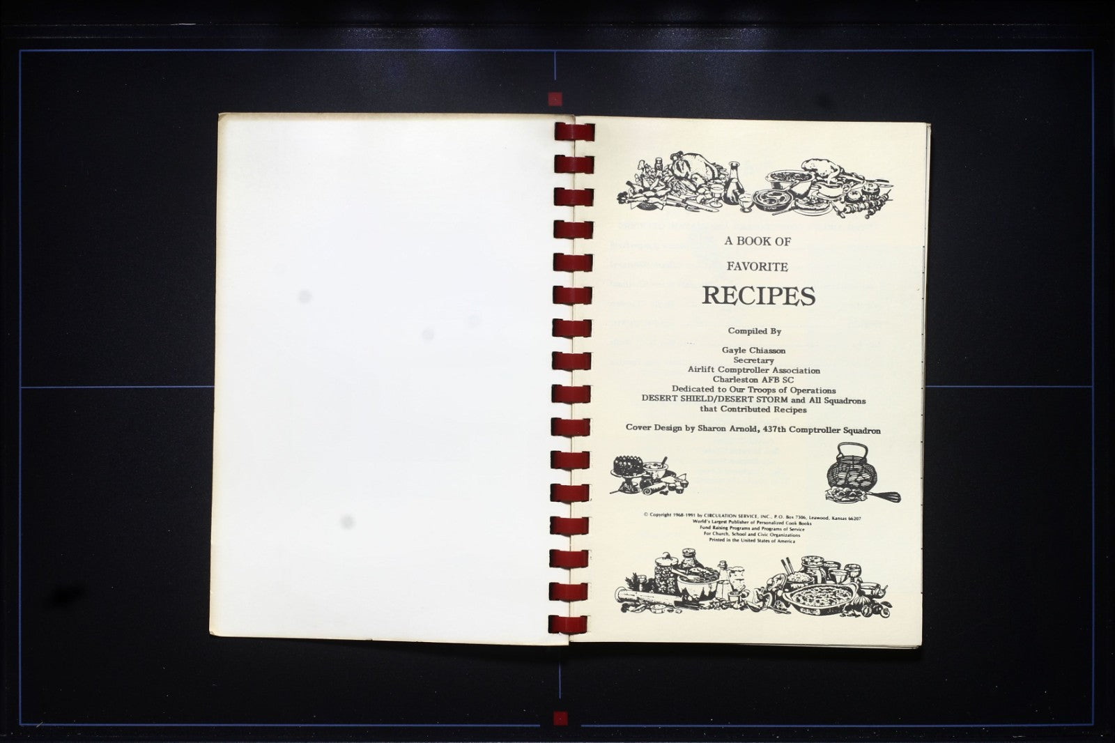 Charleston AFB SC Cookbook (1991) - Vintage USAF Recipes