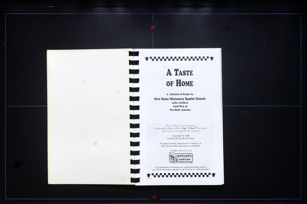 New Home Missionary Baptist Church Cookbook (1998) - Pine Bluff, Arkansas 