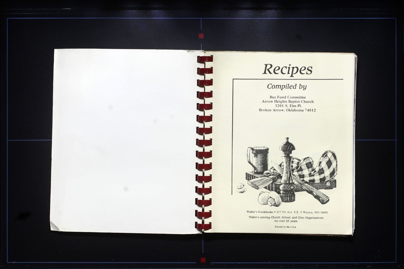 Arrow Heights Baptist Church Cookbook - Broken Arrow, Oklahoma - Vintage Recipes