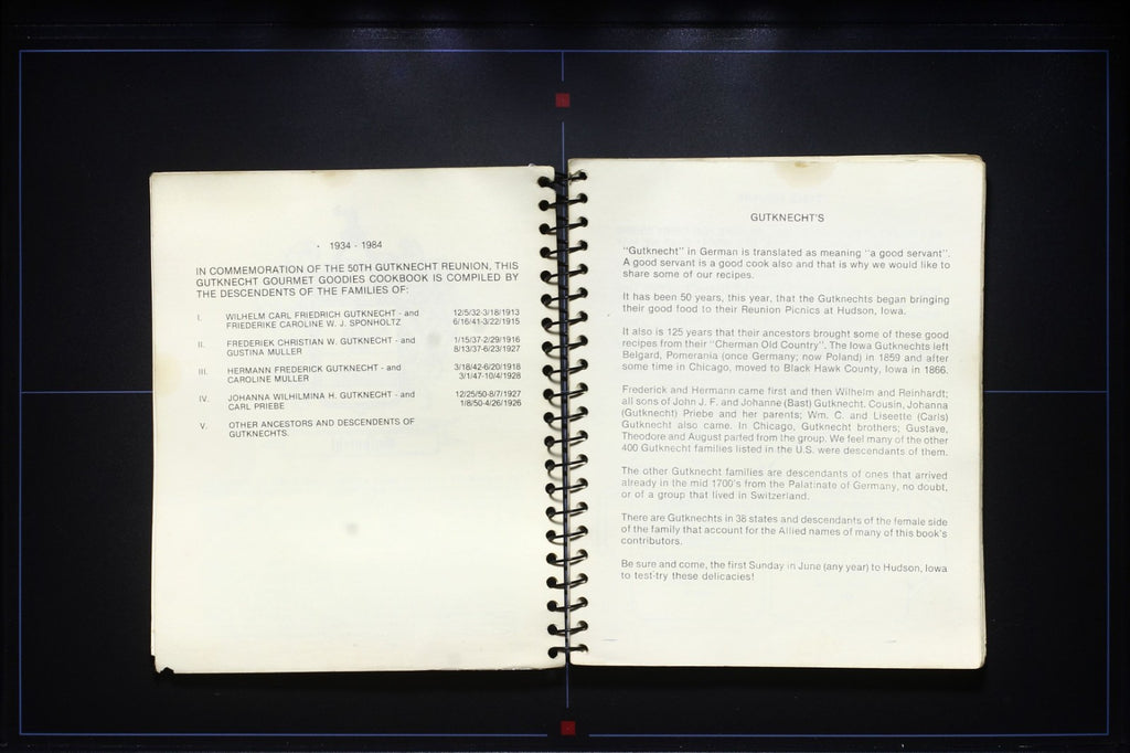 Gutknecht Gourmet Goodies (1984) - Family Cookbook - Vintage Recipes 