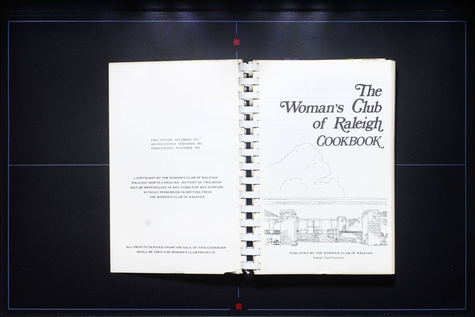 Woman's Club of Raleigh Cookbook (1985) - North Carolina Recipes 80s 