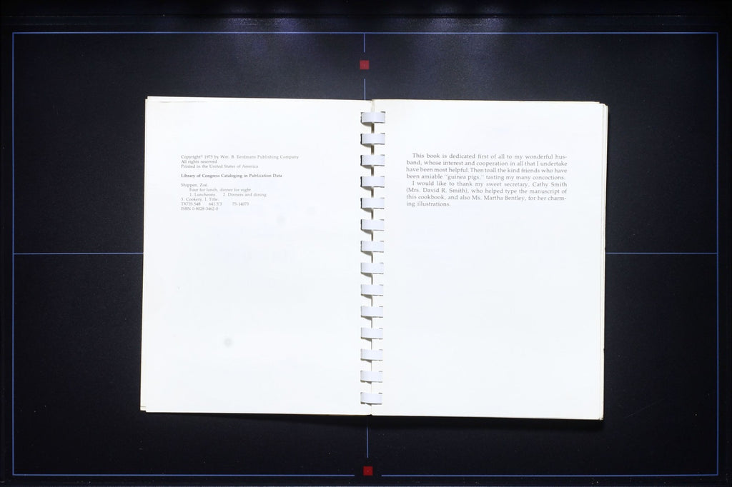 For for Lunch...Dinner for Eight - Zoe Shippen - 1975 Gourmet Cookbook