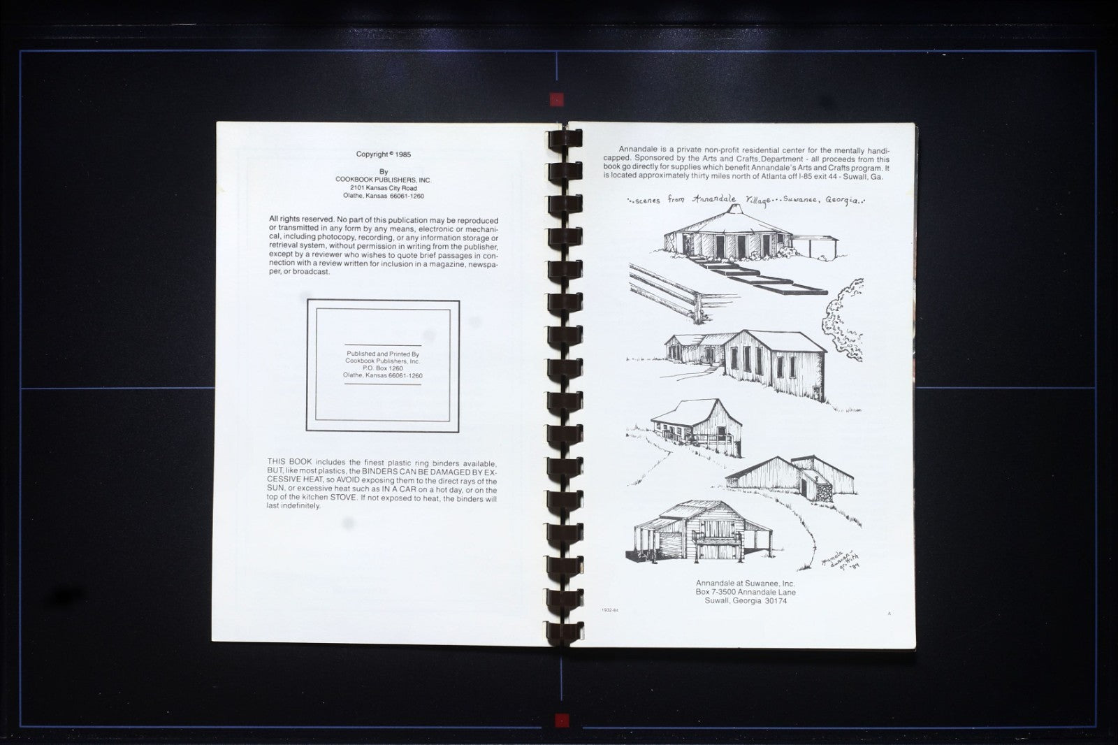 Annandale at Suwanee, Inc. Cookbook (1985) - Georgia - THIN Recipe Book