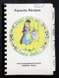 First Congregational Church Cookbook - Kewanee, Illinois - Vintage Recipes