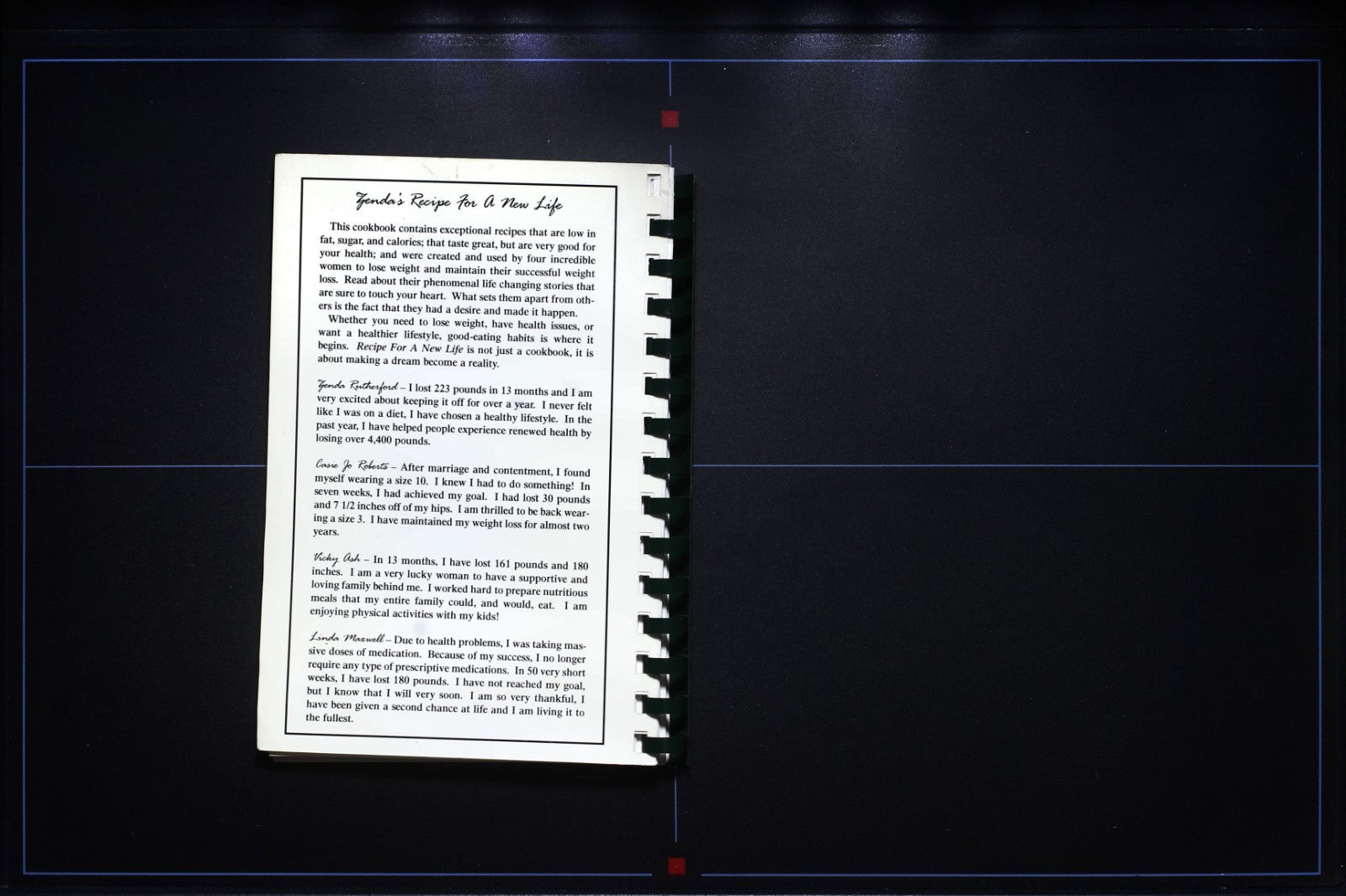 Zenda's Recipe for a New Life (2001) - Rutherford Cookbook