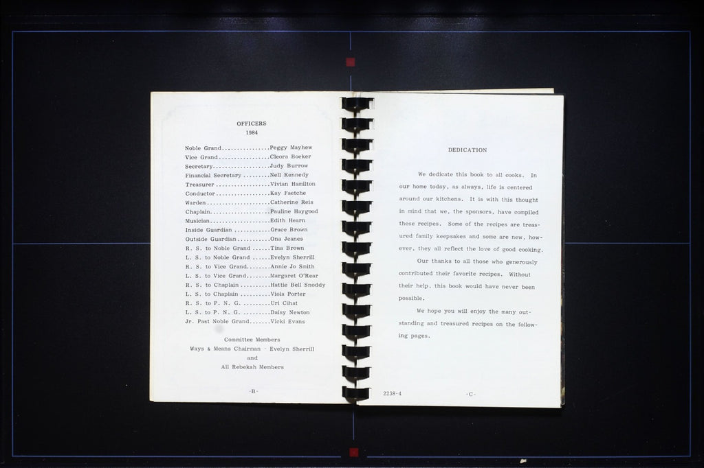 Rebekah Lodge #79 Cookbook  (1984) - Bay City, Texas - IOOF Cookbook Odd Fellows