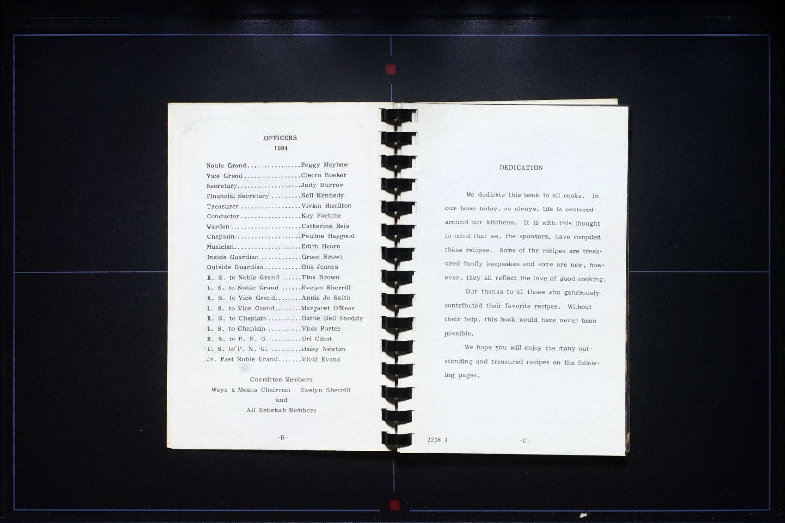 Rebekah Lodge #79 Cookbook  (1984) - Bay City, Texas - IOOF Cookbook Odd Fellows