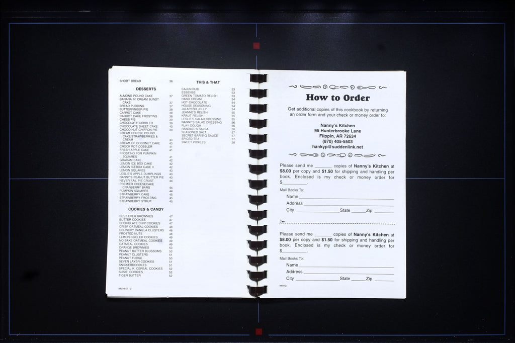 Nanny's Kitchen Cookbook (2008) - Flippin, Arkansas - Local Recipes - Thin Book