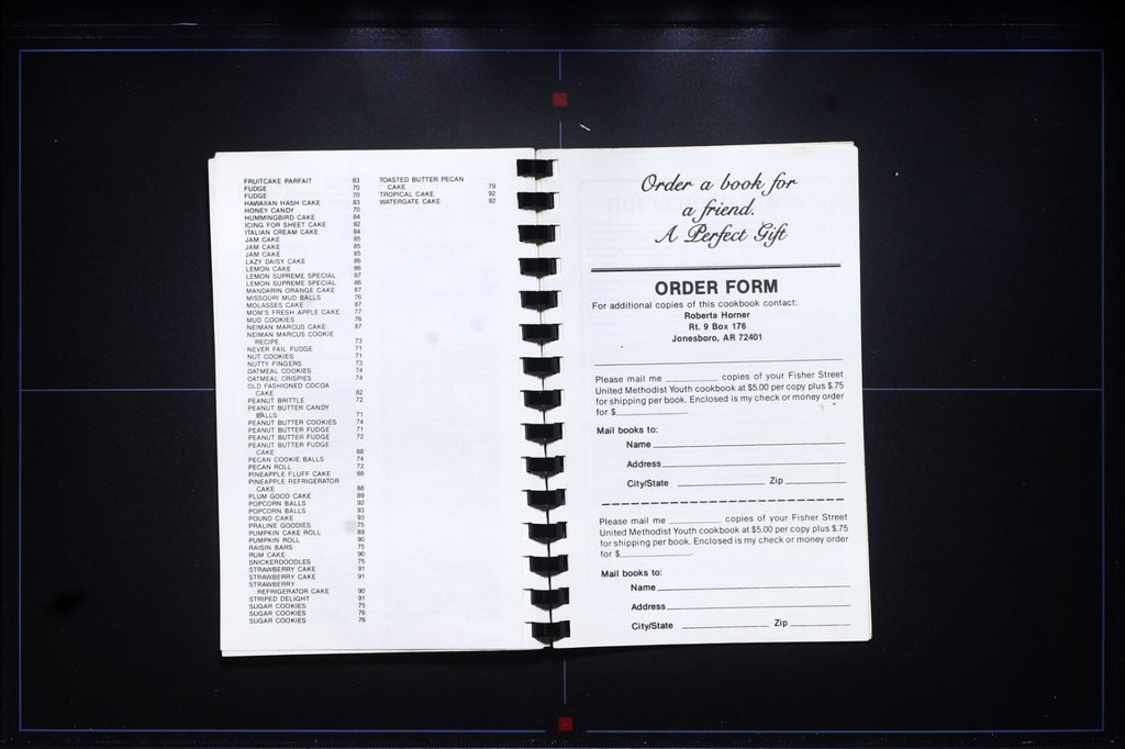 Fisher Street United Methodist Church Cookbook (1988) - Jonesboro, Arkansas