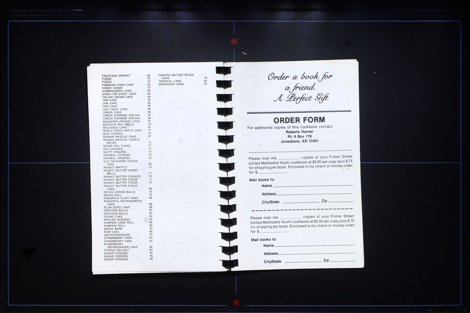 Fisher Street United Methodist Church Cookbook (1988) - Jonesboro, Arkansas