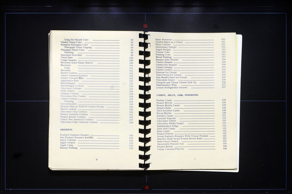 Ott & Vina (Evans) Thomas Cookbook (1988) - Family Recipes