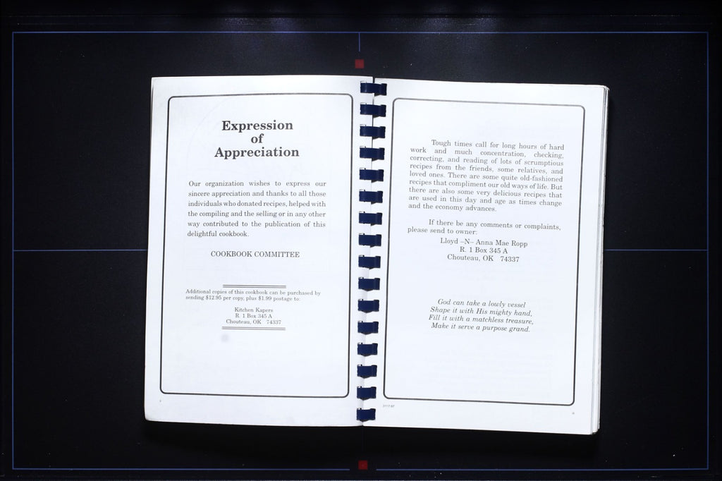 Kitchen Kapers Cookbook - Amish Americans Ropps Bakery - Choteau, OK