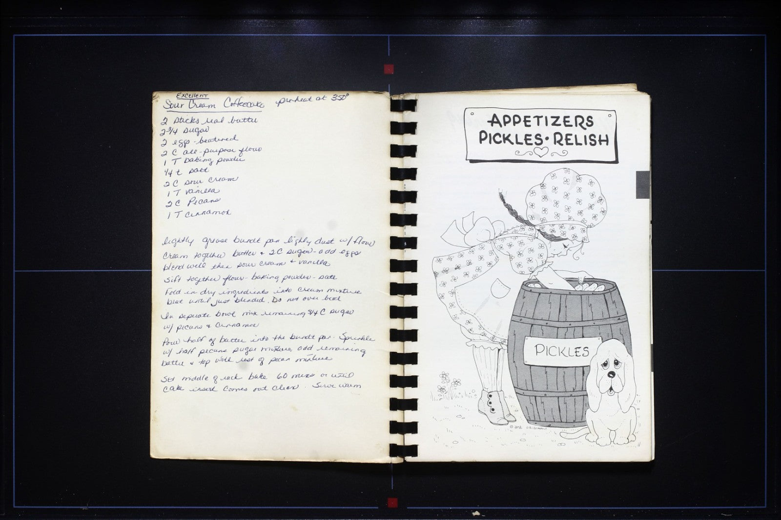 Sharing Recipes Cookbook - Unknown Locale - Vintage Desserts, See Index