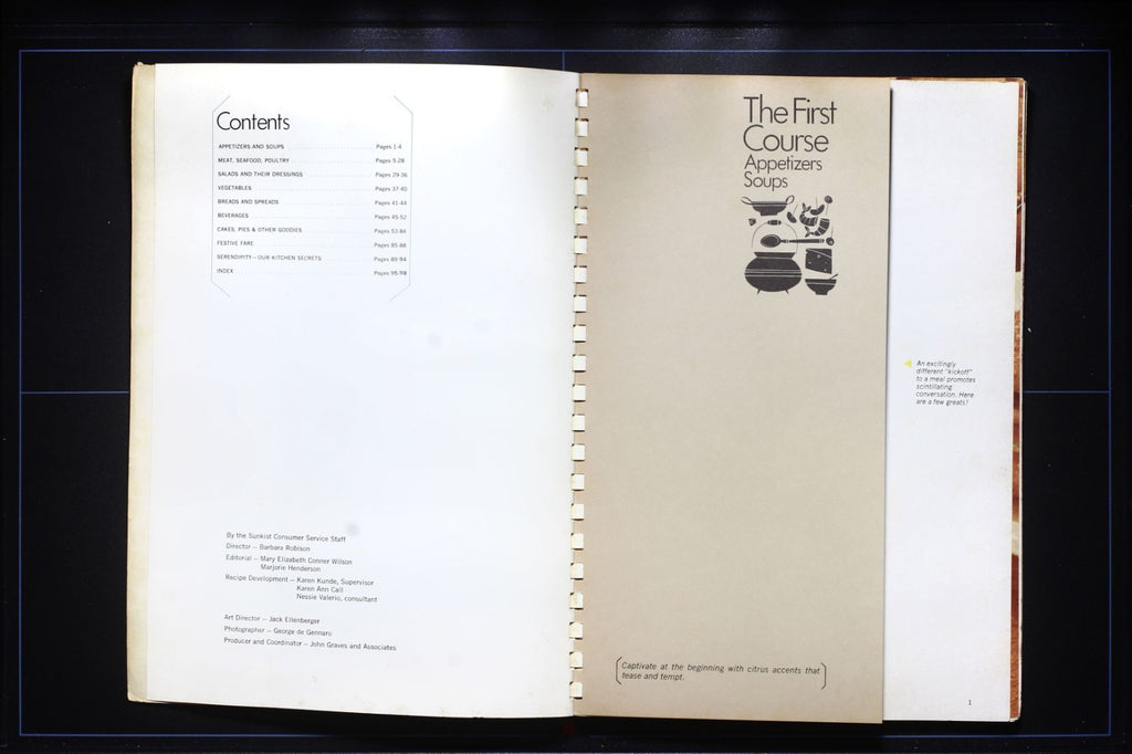 Sunkist Cookbook (1968) - Vintage Citrus Recipes - Softcover Cook Book