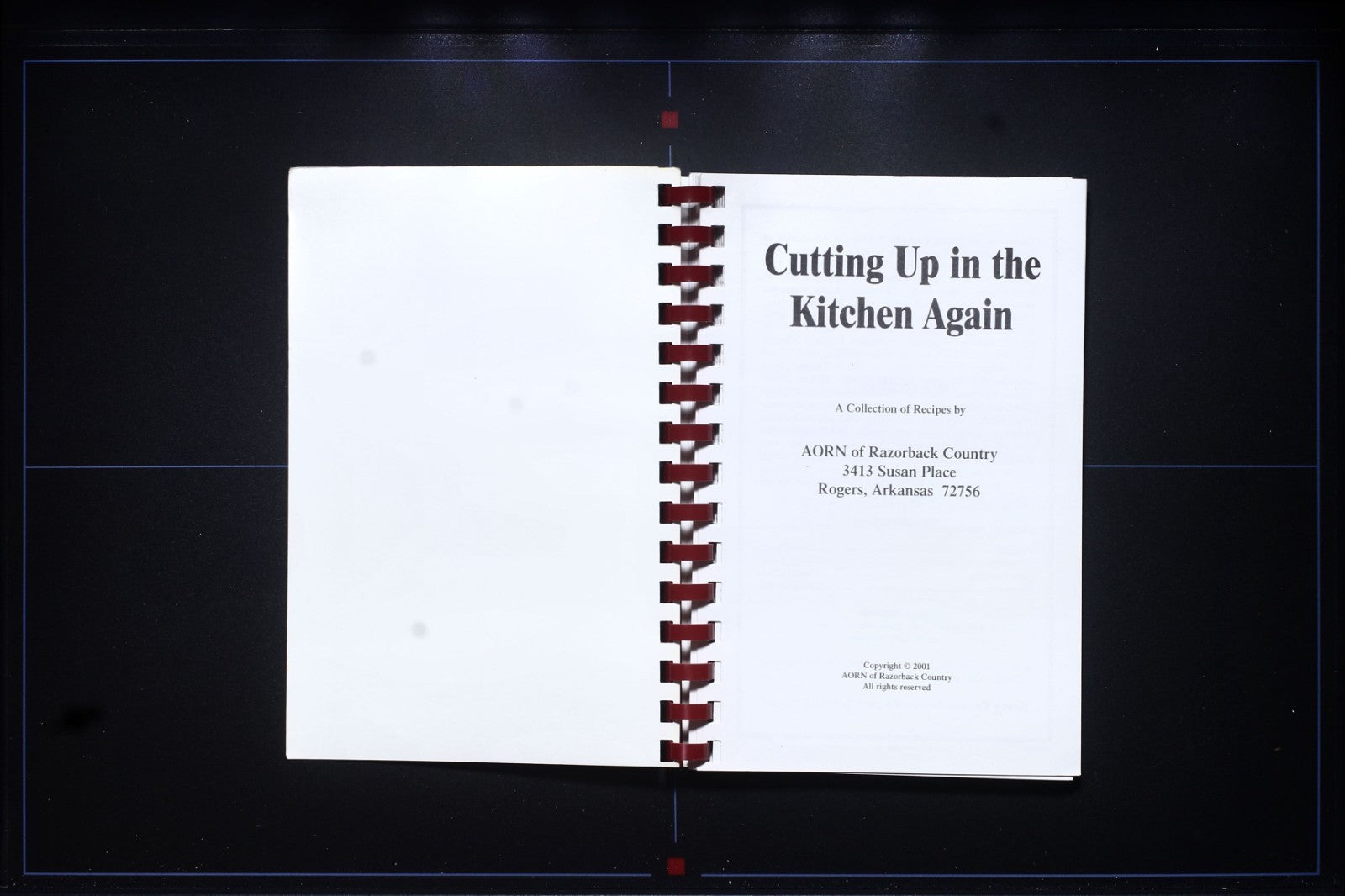 AORN of Razorback Country Cookbook (2001) - Rogers, Arkansas - Vintage Recipes