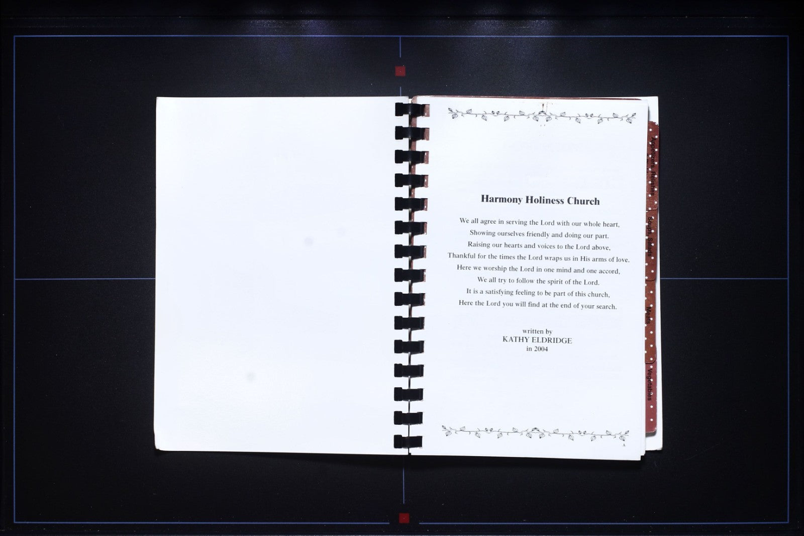 Cooking with Harmony (2004) - Church Recipes - Thin Cookbook