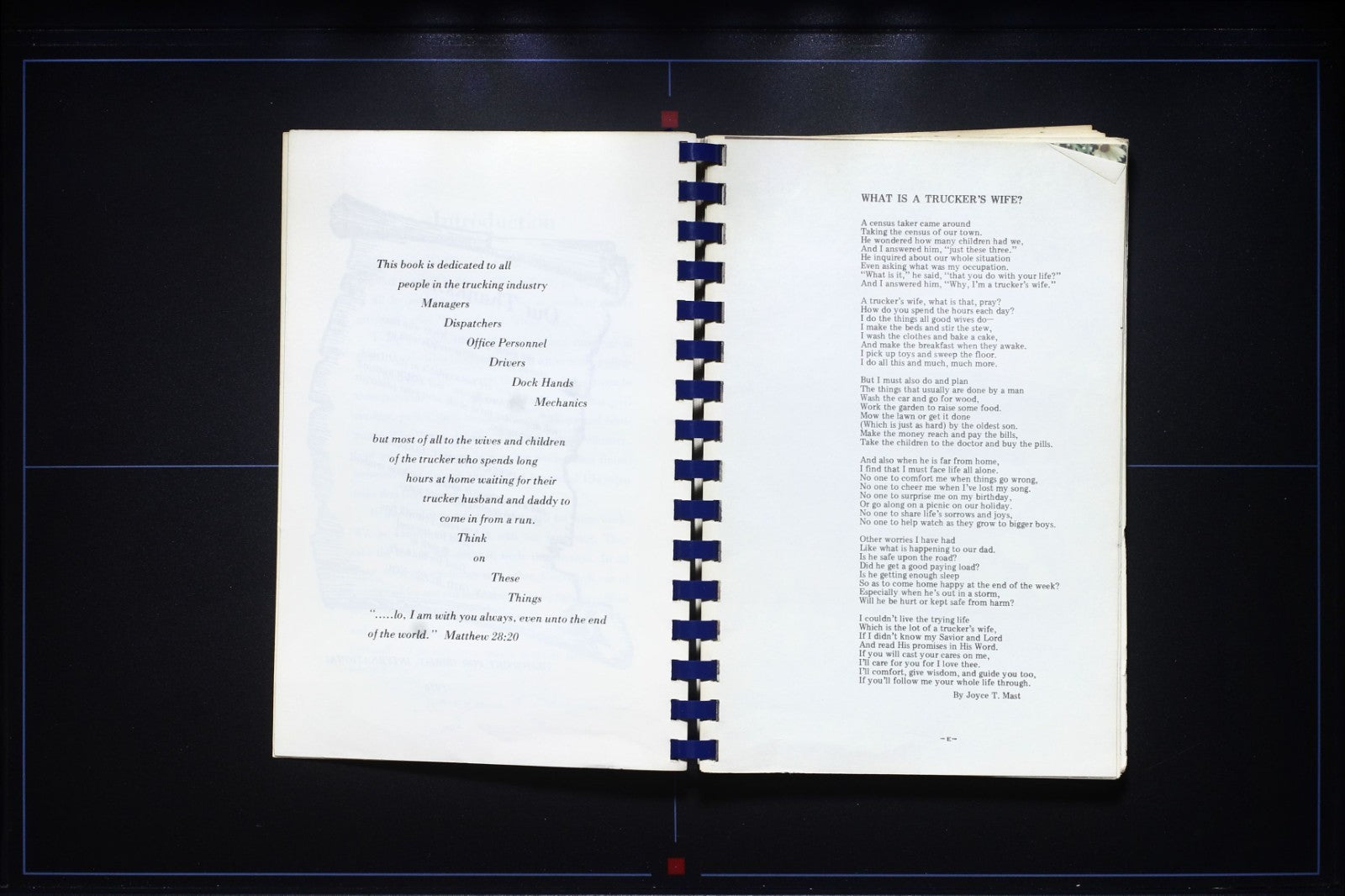 Truckers Wives Cookbook (1978) - Ladies Auxiliary, Transport for Christ - Recipe