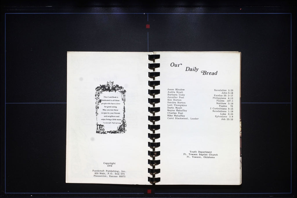 Ft. Towson Baptist Church Cookbook (1979) - Oklahoma Vintage Recipes