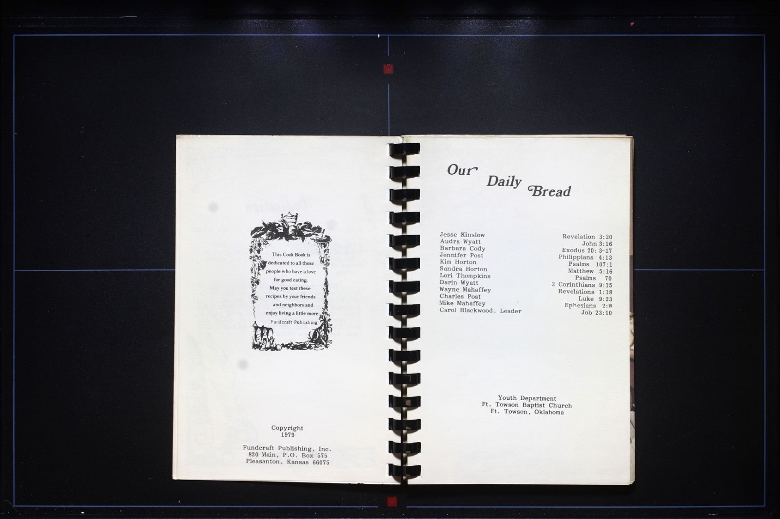 Ft. Towson Baptist Church Cookbook (1979) - Oklahoma Vintage Recipes