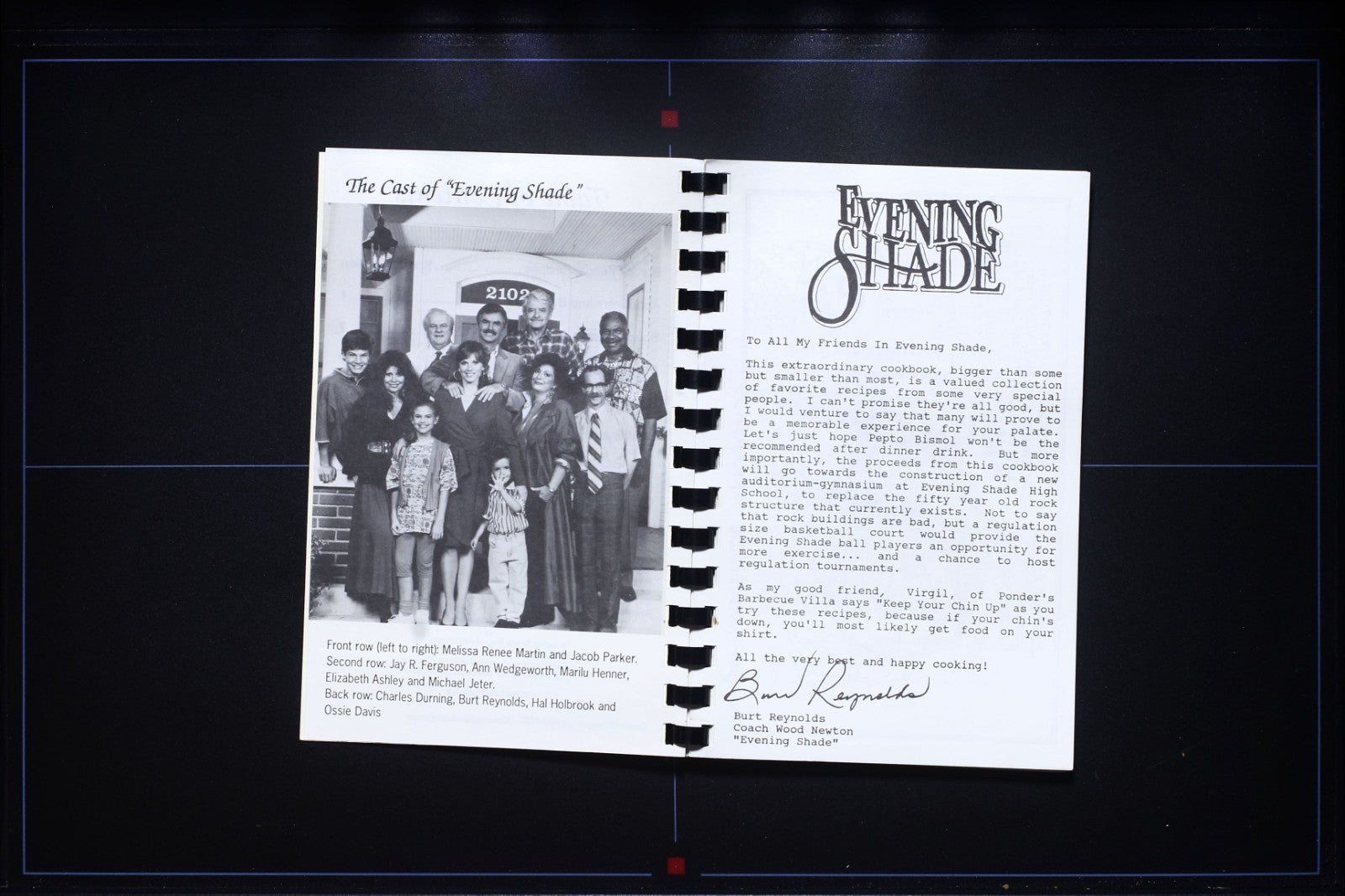 Evening Shade Cookbook (1991) - Burt Reynolds Recipes - Vintage Arkansas