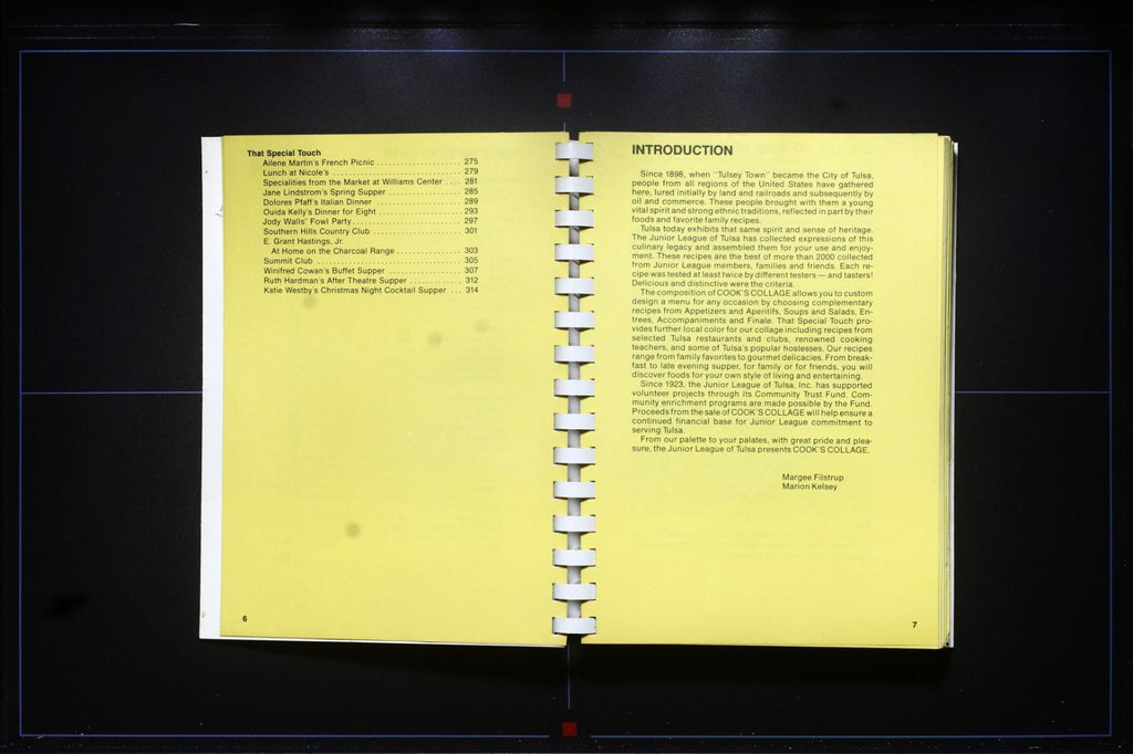 Cook's Collage (1978) - Junior League Cookbook - Tulsa, Oklahoma 