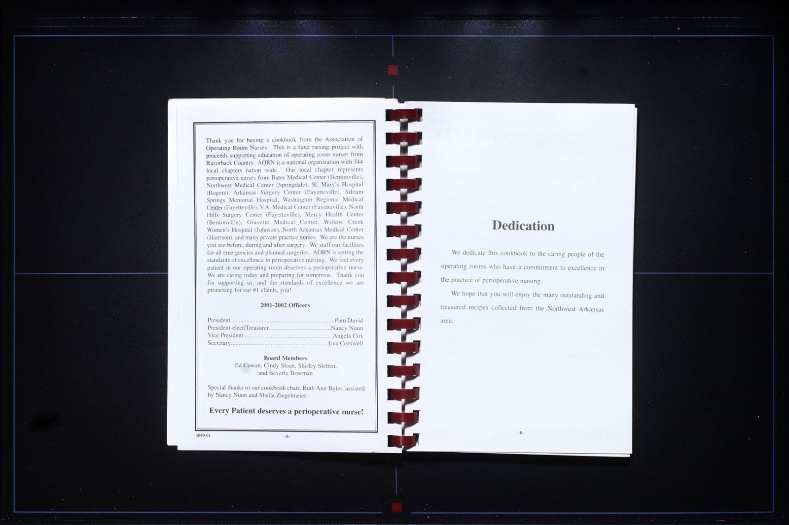 AORN of Razorback Country Cookbook (2001) - Rogers, Arkansas - Vintage Recipes