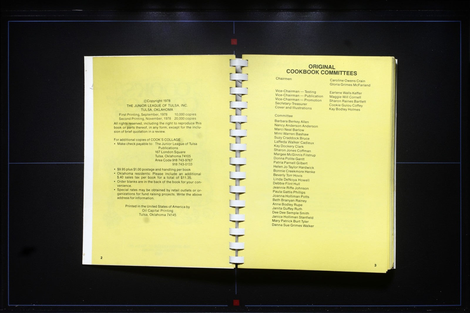 Cook's Collage (1978) - Junior League Cookbook - Tulsa, Oklahoma 