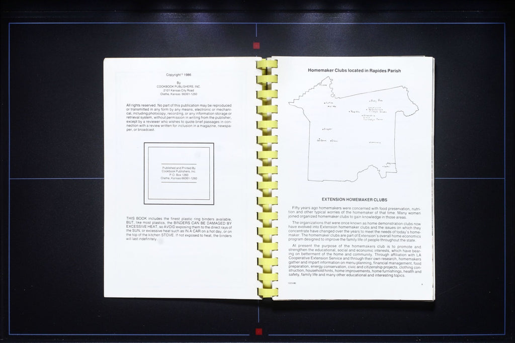 Food for My Household - Rapides Parish #2 - 1986 Louisiana - Community Cookbook