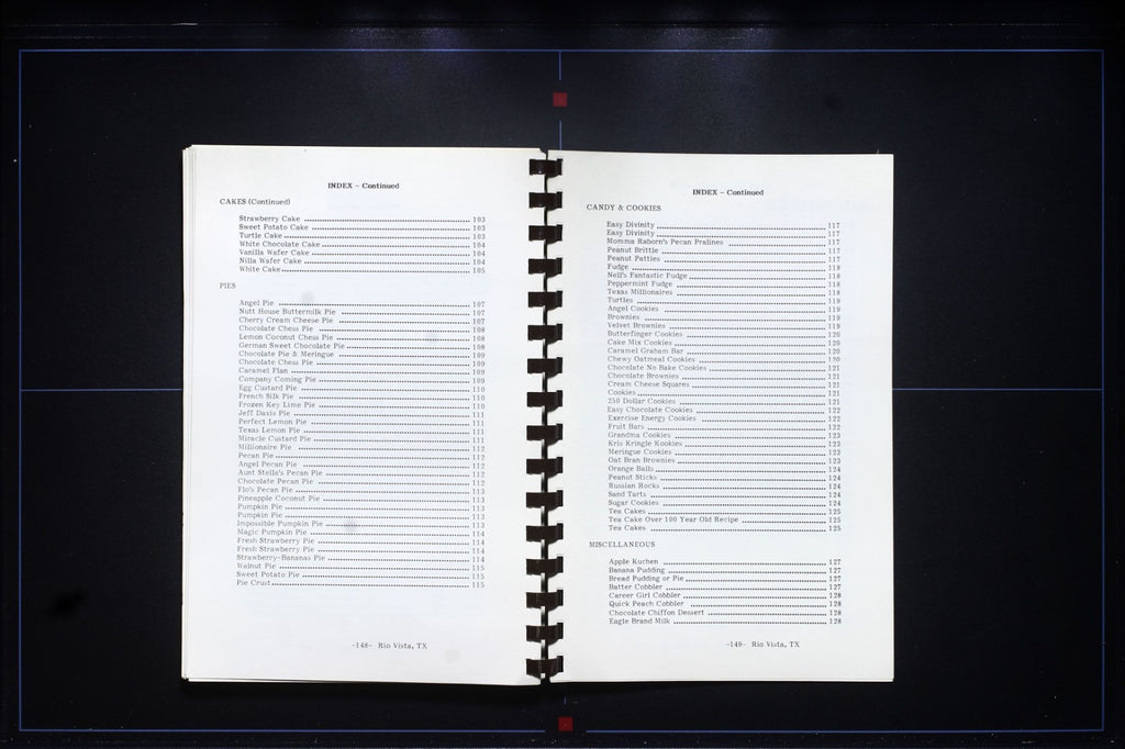 Rio Vista Civic Center Cookbook - Texas - Vintage Community Recipes