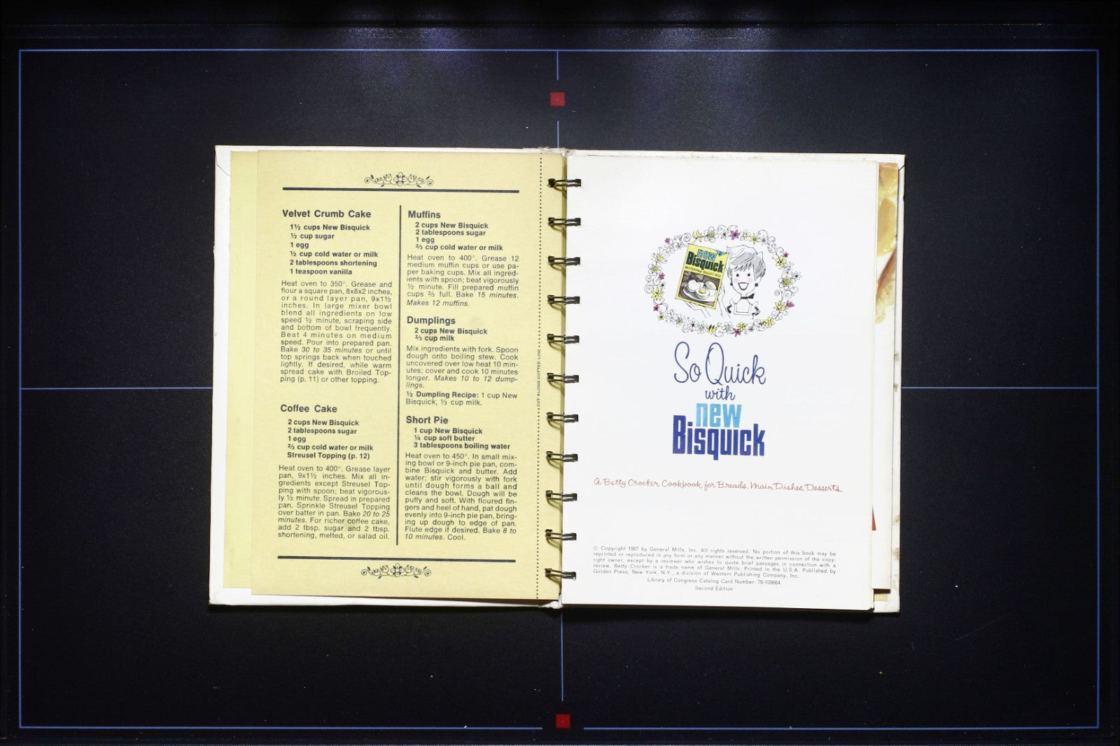 So Quick with New Bisquick (1967) - Vintage Spiral Cookbook