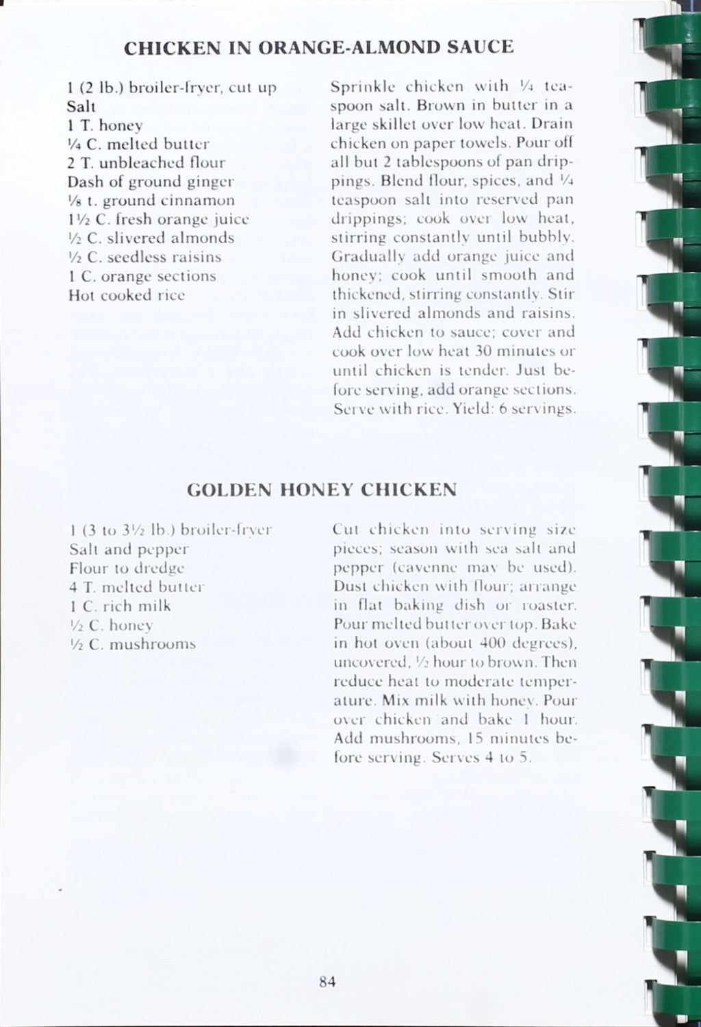 Here's to you, Honey! - Sugarless Cookbook - Joe Parkhill - Plastic Comb Binding