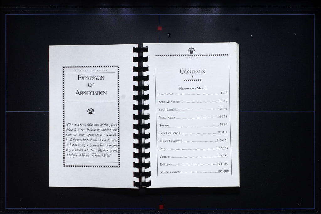 First Church of the Nazarene Cookbook - Oskaloosa, Iowa - Vintage Recipes