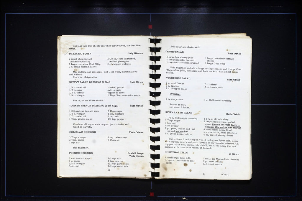 Sharing Recipes Cookbook - Unknown Locale - Vintage Desserts, See Index