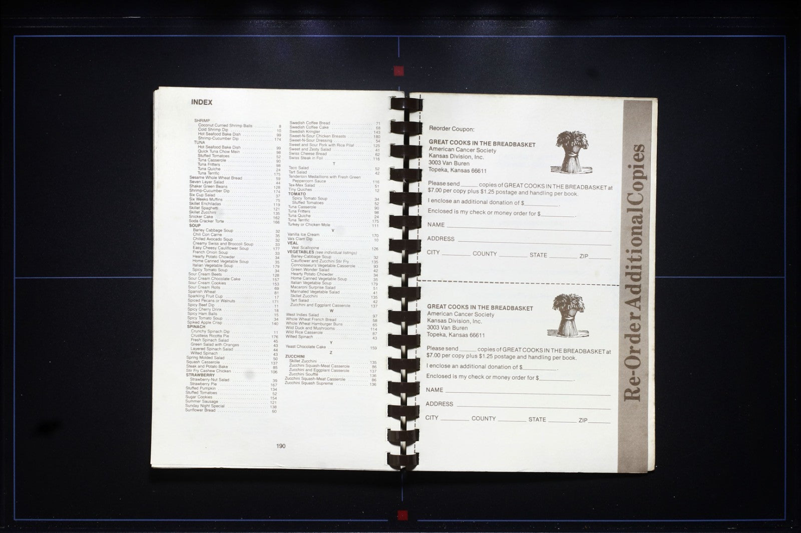 Great Cooks in the Breadbasket Cookbook - American Cancer Society Kansas Recipes